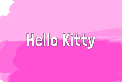 Hello Kitty Schriftzug Schulranzen