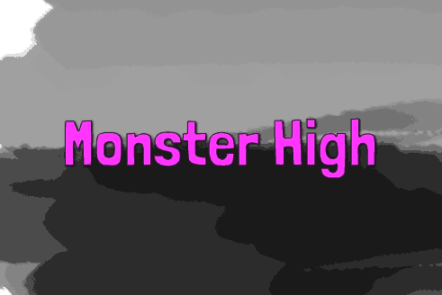 Monster High Schriftzug Schulranzen